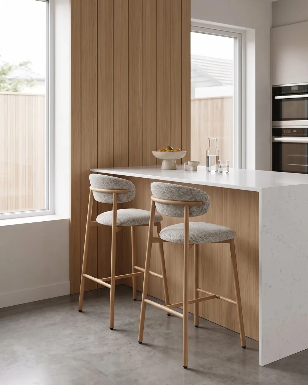 Design Barkruk Kasper | Crème | Oak 2 sfeer