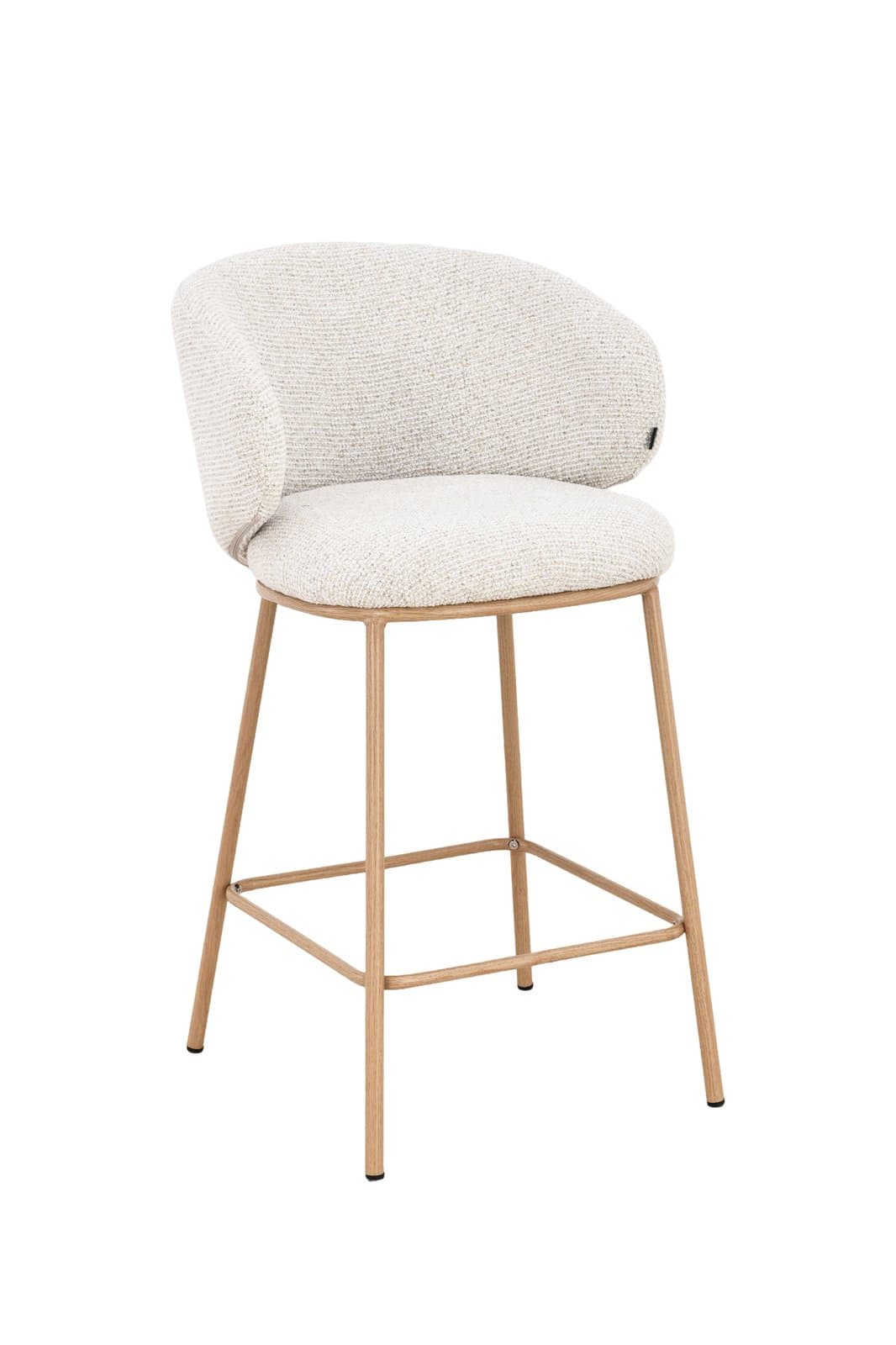 Japandi Barstoel Mika | Creme | Oak 2