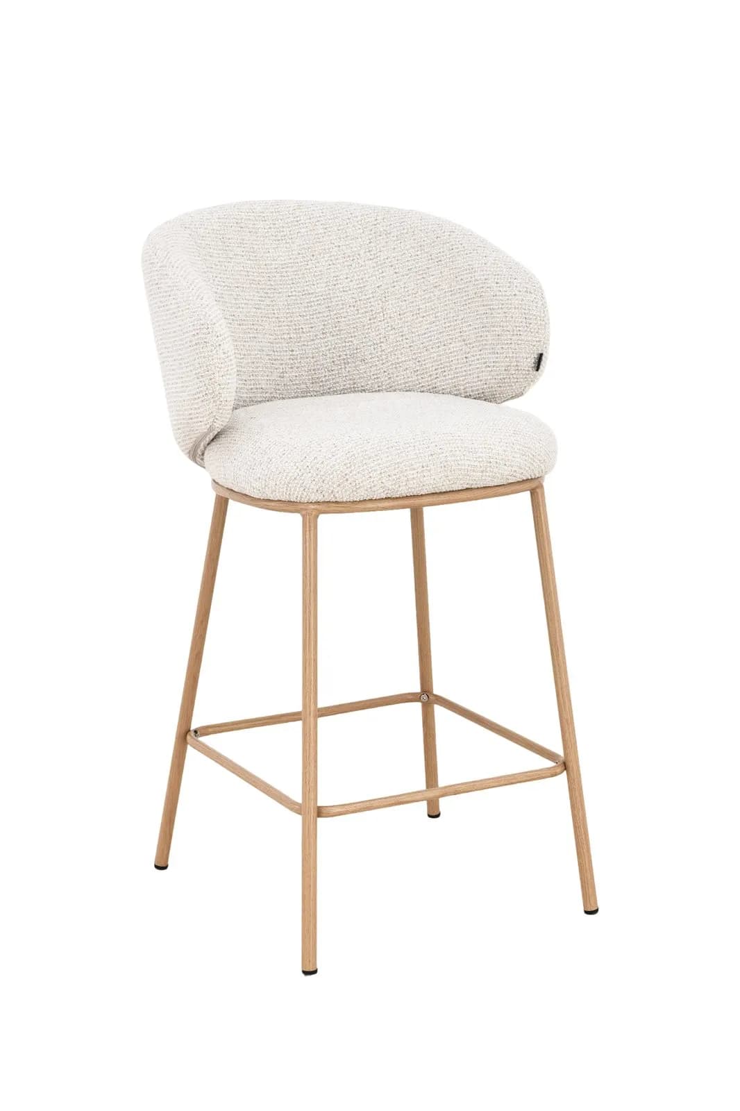 Design Barkruk Mika | Crème | Oak 2