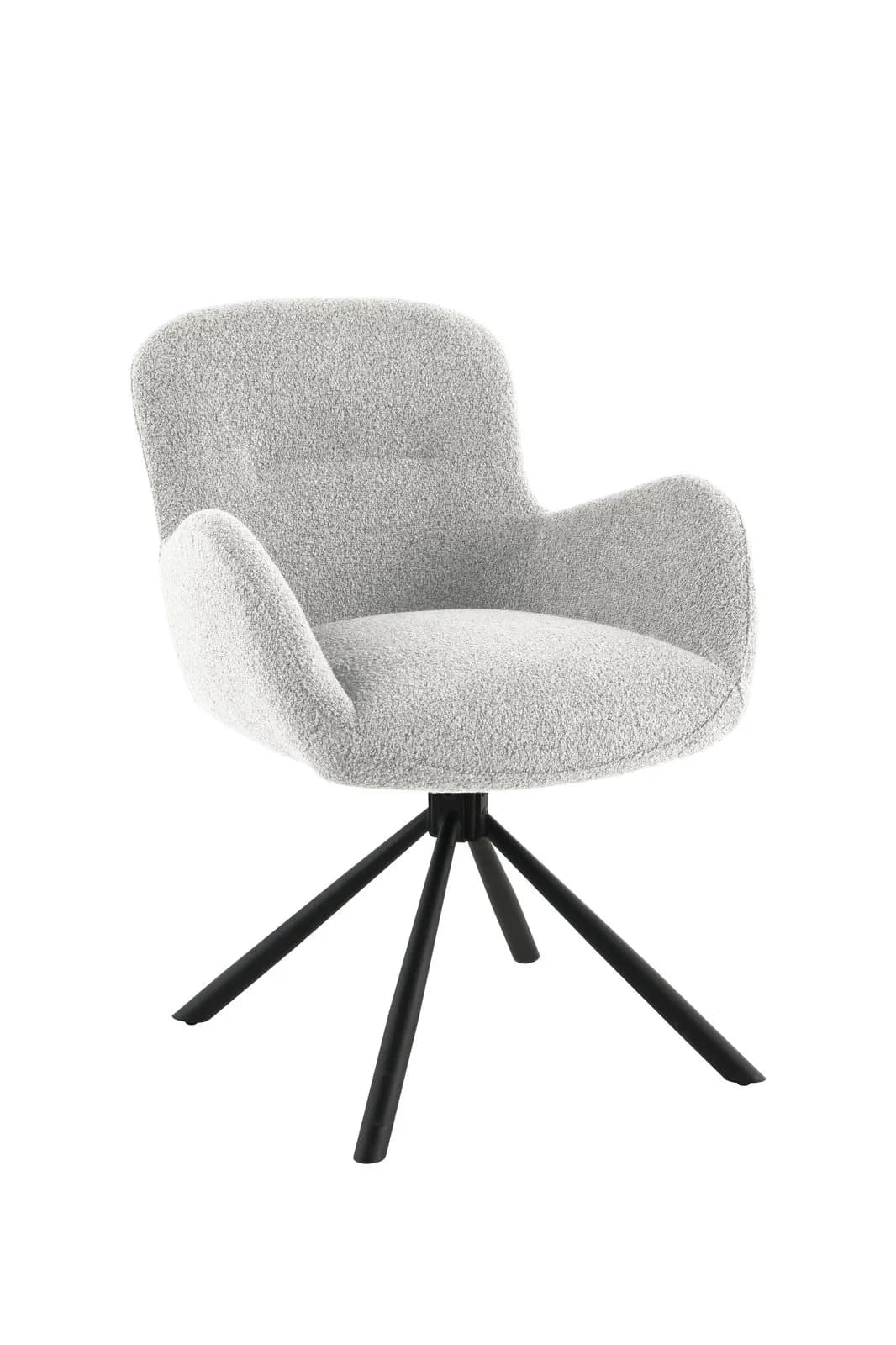 Design Eetkamerstoel Hana | Crèmebeige | Zwart