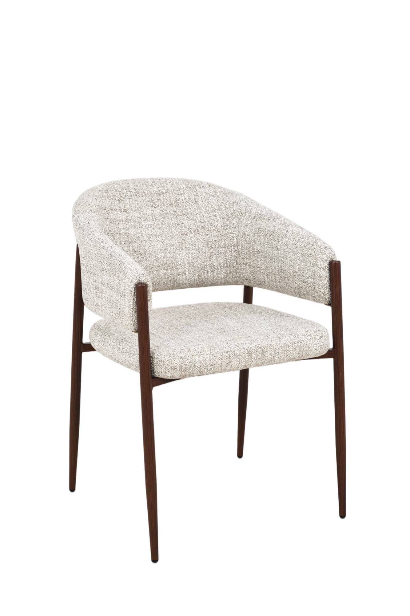 Japandi Eetkamerstoel Lotus | Beige | Walnoot