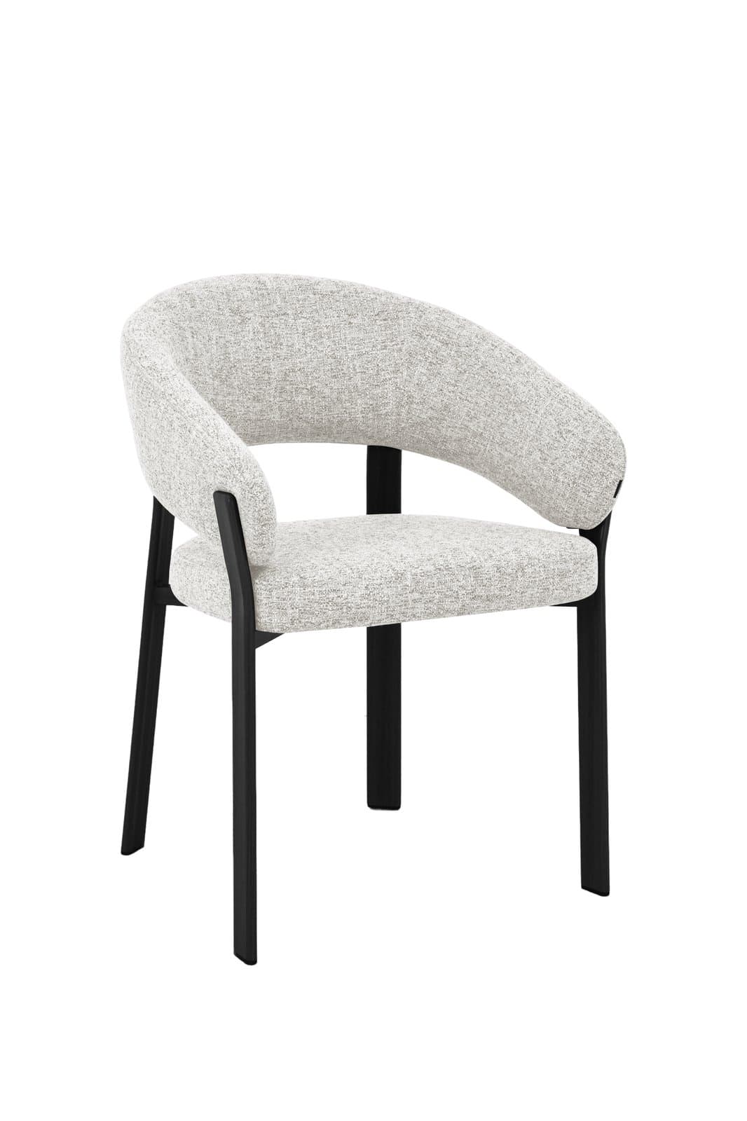Japandi Eetkamerstoel Njord | Beige | Zwart